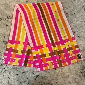 Miss Dior Vintage Pink and Yellow Scarf
